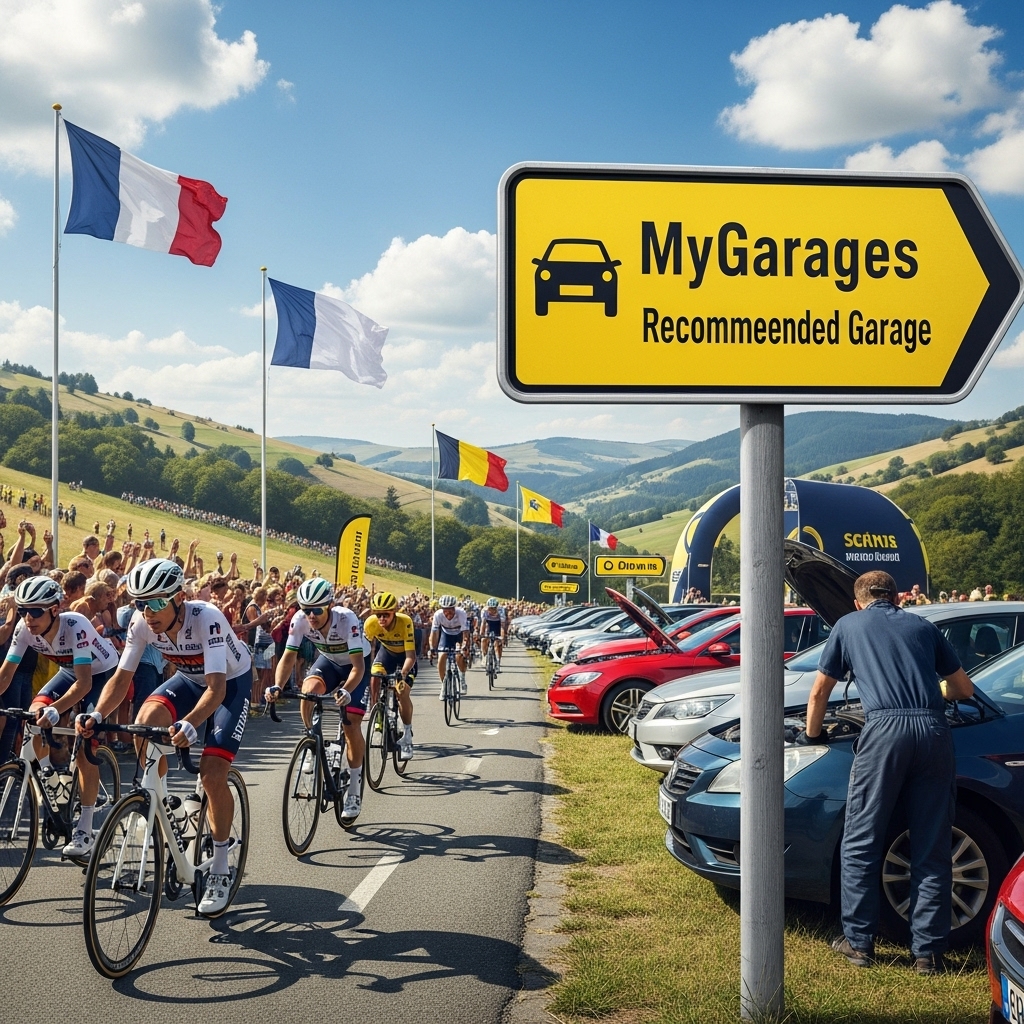 🚴‍♂️ Découvrez les meilleurs garages le long du Tour de France avec MyGarages ! 🏆 1