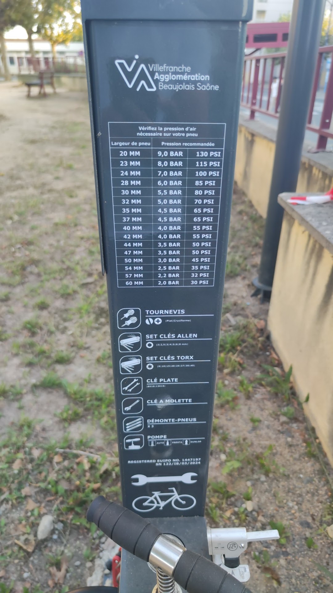 Station de réparation de velo