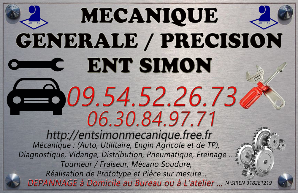 Entreprise Mécanique Générale / Précision ENT SIMON