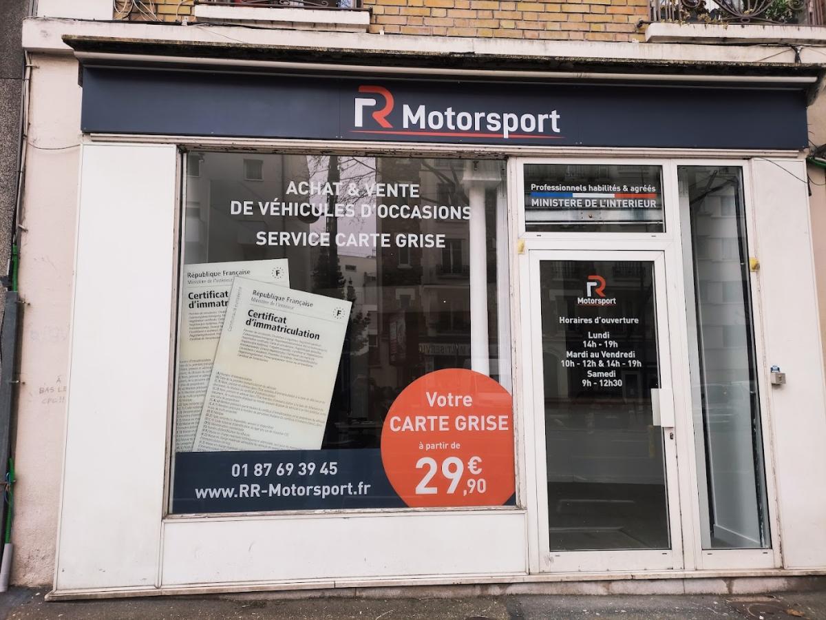 RR MOTORSPORT SERVICE CARTE GRISE 78/92