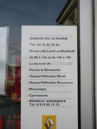 Garage Renault Garage de la Mairie 0